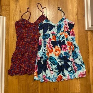 *2 DRESSES* express mini floral dress w/pockets!